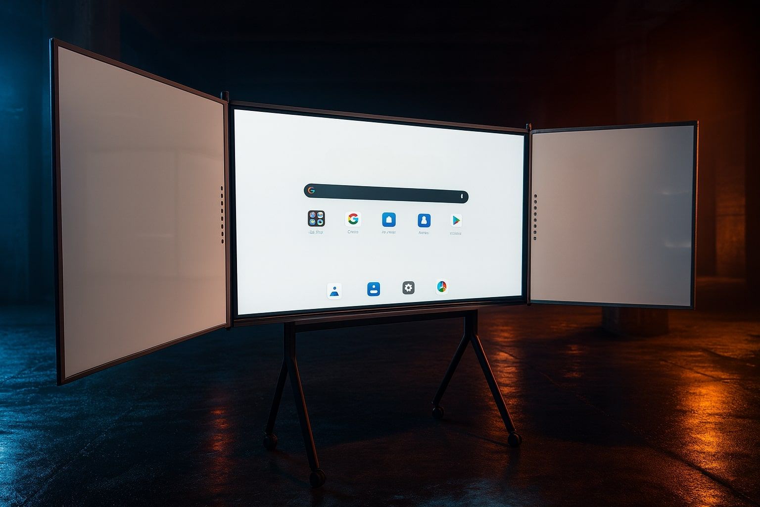 Display-Tabla interactiva 86  Evoboard Swing 86, 400cd/㎡, 4K, Android 13 upgradabil, Whiteboarduri laterale 86