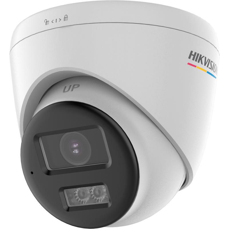 Camera de supraveghere Turret 4K Hikvision DS-2CE72UF3T-LS(2.8MM), lentila fixa 2.8mm, iluminare min: 0.0005 Lux @ (F1.0, AGC ON), 0 Lux with cu lumina alba: 40m, IR 40m, iesire TVI, alimentare: 12 VDC ± 25%, Max. 5.4 W, protectie: IP67, dimensiuni: Ø110 mm × 93 mm, greutate: 395g, temperatura de
