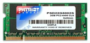 PATRIOT PSD22G8002S Patriot 2 GB 800 MHz DDR2 Non-ECC SODIMM_2