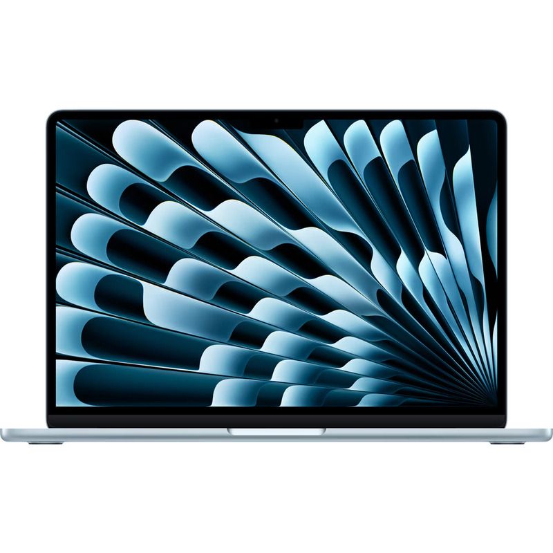 Laptop Apple MacBook Air 15 (2026), 15.3 inch 2880 x 1864, Apple M5 10-core (10 C), 16 GB RAM, 512 GB SSD, Apple 10-core integrat, macOS, Tastatura International, Albastru deschis