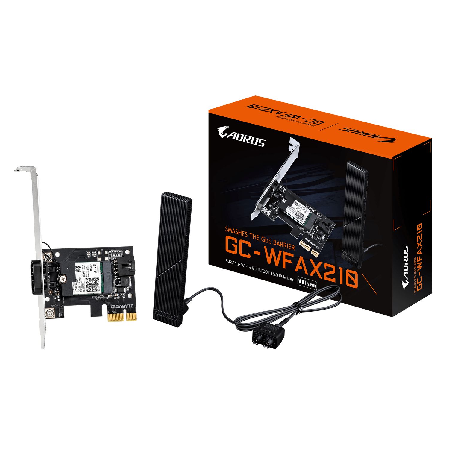 Placa de retea Wireless GC-WFAX210, Wi-Fi 6E, Bluetooth 5.2, PCIe