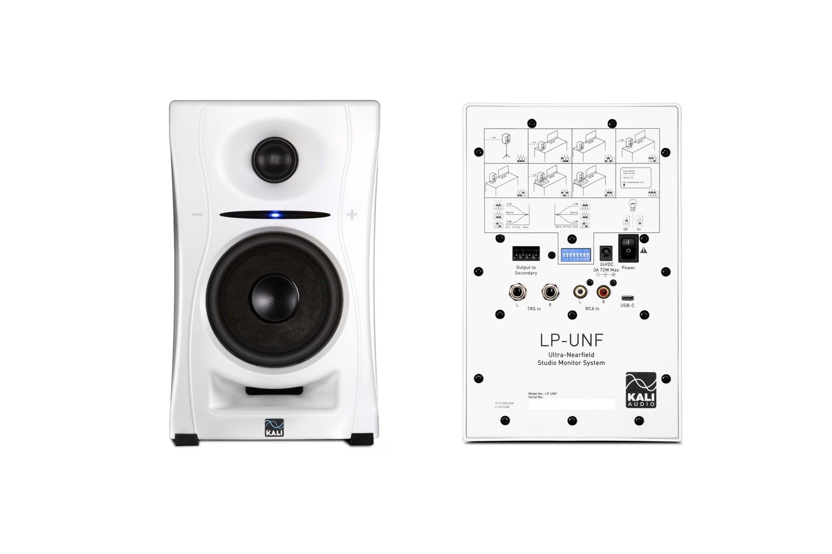 KALI AUDIO LP-UNF WH - Para monitorów odsłuchowych z Bluetooth. Głośniki multimedialne  białe.