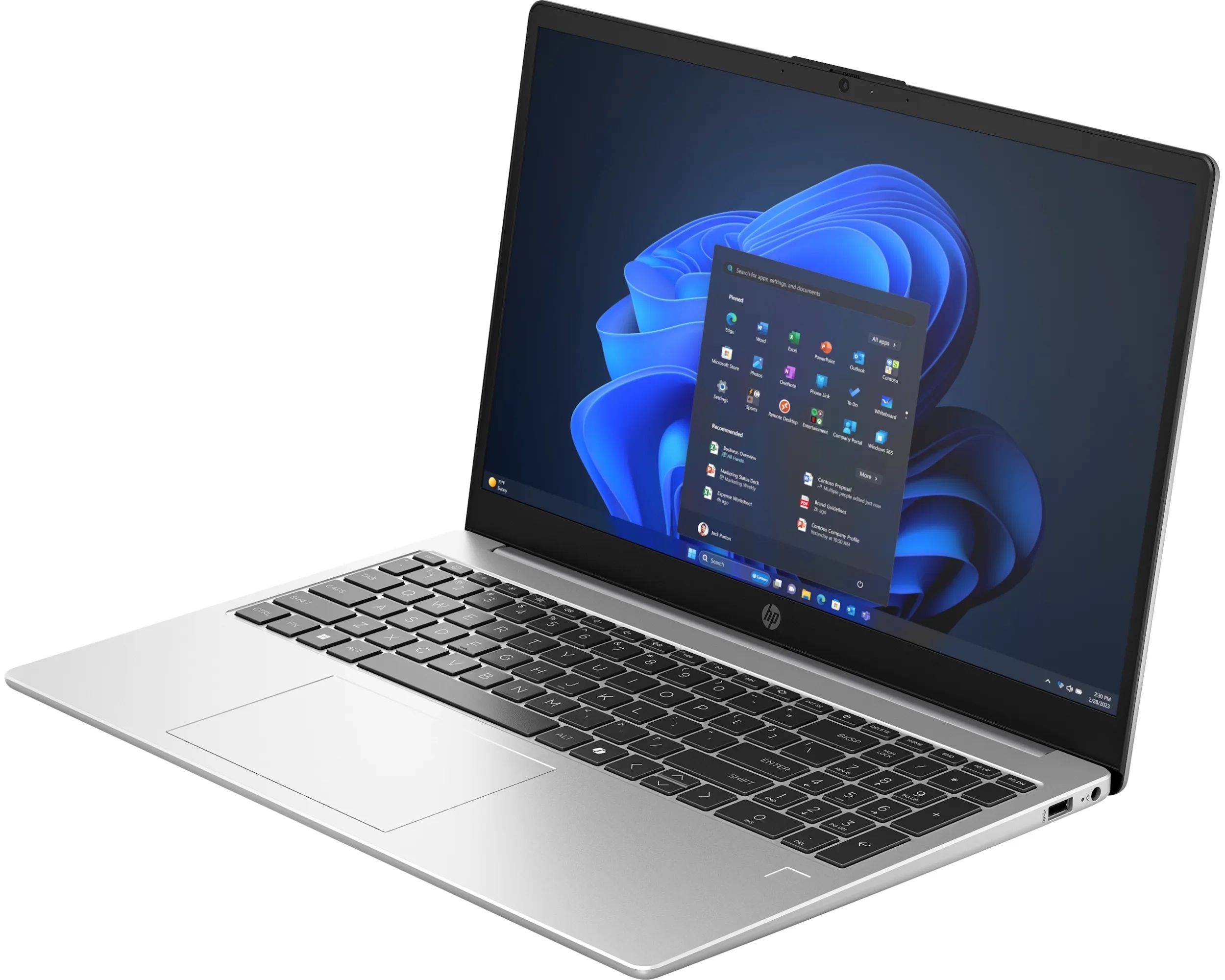 Laptop HP 250R G10 B3AF7AT, 15.6 inch 1920 x 1080, Intel Core 3 100U (10 C / 12 T, 3.3 GHZ - 4.7 GHz, 12 MB cache, 55 W), 8 GB RAM, 512 GB SSD, Intel Graphics, Fara sistem de operare