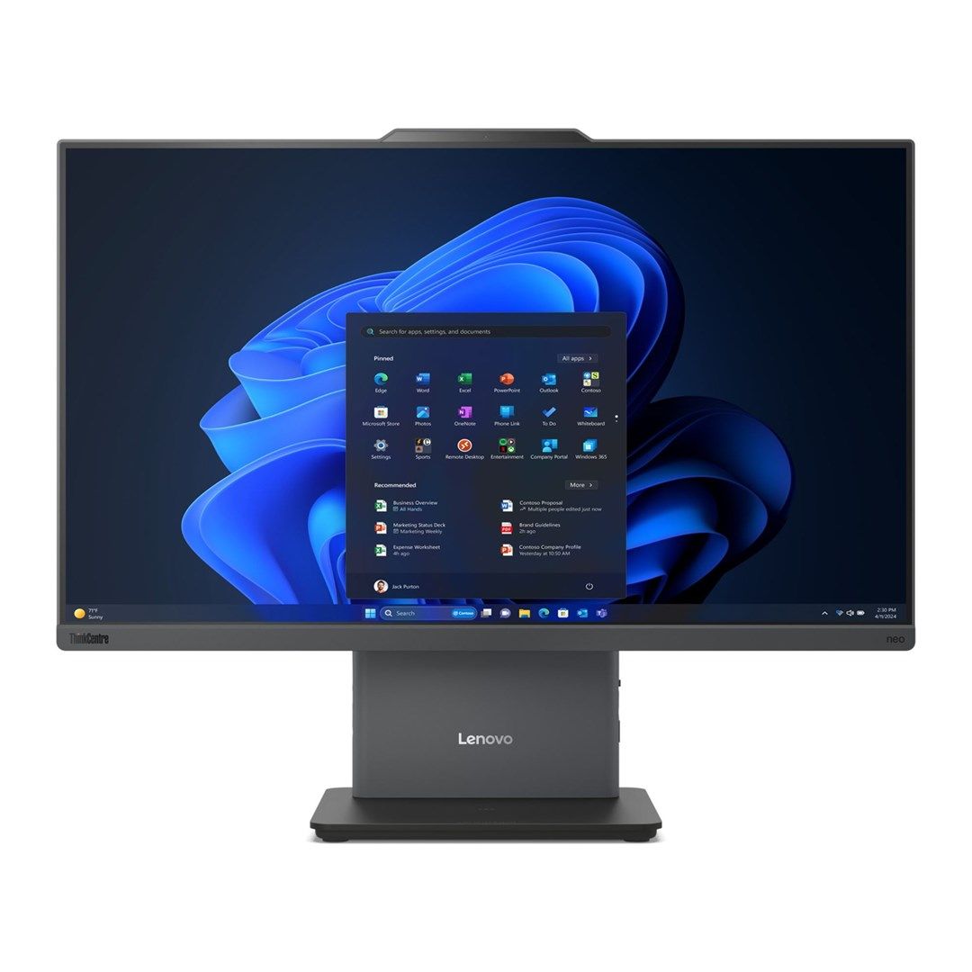 Lenovo AIO ThinkCentre neo 50a G5 Core 5 210H 23.8 FHD IPS 250nits AG 16GB DDR5 5200 SSD512 Integrated Intel Graphics Cam 5.0MP W11Pro Luna Grey 3Y OnSite