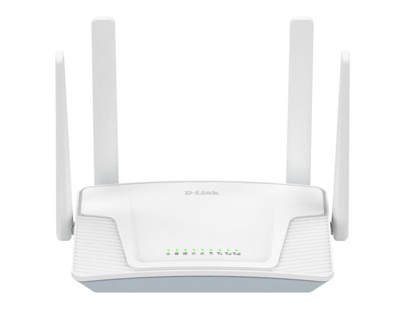 Router Wi-Fi 6 D-Link G416C 4G LTE AX1500 – Router WLAN mobil cu slot SIM, LTE Cat 6, pana la 1, 5 Gbit/s, WPA3, Dualband, 3X LAN, Failover, MU-MIMO, OFDMA