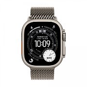 Apple Watch Ultra 3Â GPS + CellularÂ 49mmÂ Natural Titanium Case with Natural Titanium Milanese Loop - Small