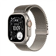 Apple Watch Ultra 3Â GPS + CellularÂ 49mmÂ Natural Titanium Case with Natural Titanium Milanese Loop - Small