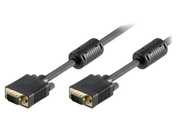 Cablu VGA tată – VGA tată, 15 m, Full HD, dublu ecranat – Goobay 68139