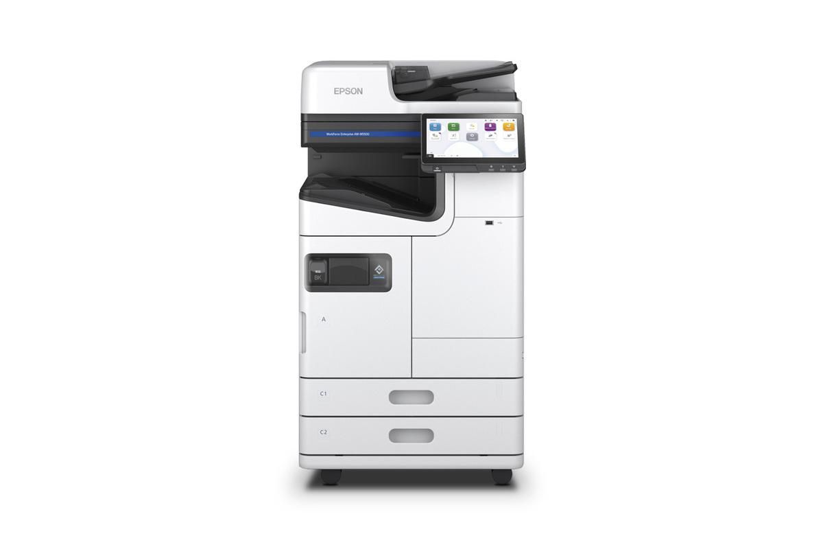 EPSON AM-M5500 A3 COLOR INKJET MFP, Format A3, Functii: Printare, copiere, scanare, Fax, Viteza printare: 55ppm A4, Duplex, Rezolutie printare: 600 x 2.400 DPI, Volum lunar recomandat: 6.800 - 60.000 pagini, Viteza scanare: 70ipm, Rezolutie scanare: 600 DPI x 1.200 DPI, Rezolutie scanare ADF: 600