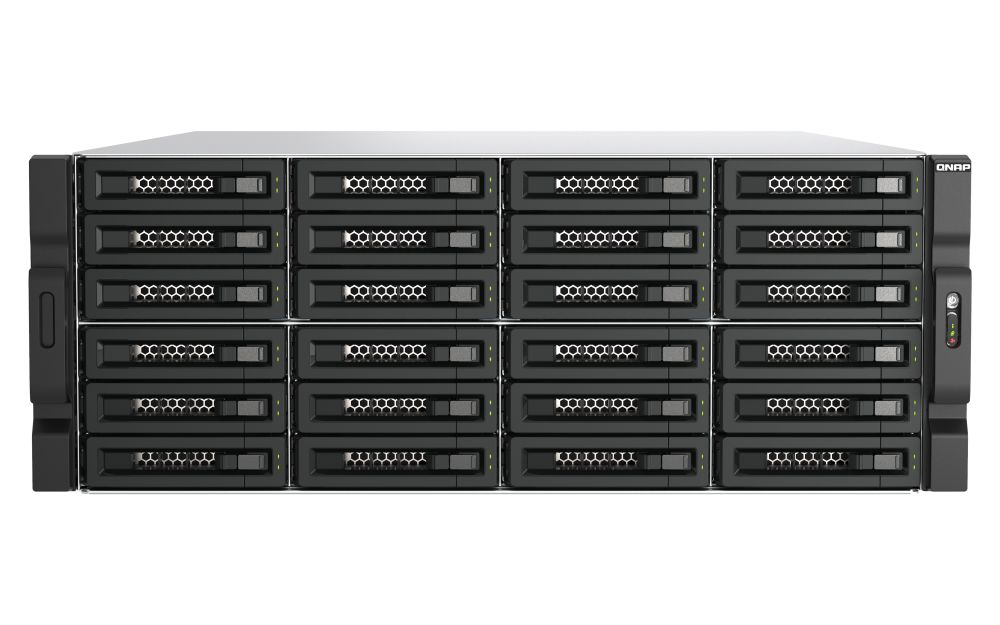 QNAP TL-R2400PES-RP carcasă disc memorie Cutie protecție HDD/SSD Negru, Gri 2.5/3.5