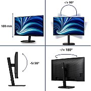 Monitor Philips 31.5  32B2U3601/00, Diagonal (inch): 31.5, Diagonal (cm): 80, Aspect ratio: 16:9, Panel: IPS, Resolution: 2560x1440, Refresh Rate: 100Hz, Response time GtG: 4ms, Brightness (max): 350 cd/m², Contrast (static) : 1000:1, Contrast (dynamic): 50M:1, Viewing angle: 178/178, Color Gamut