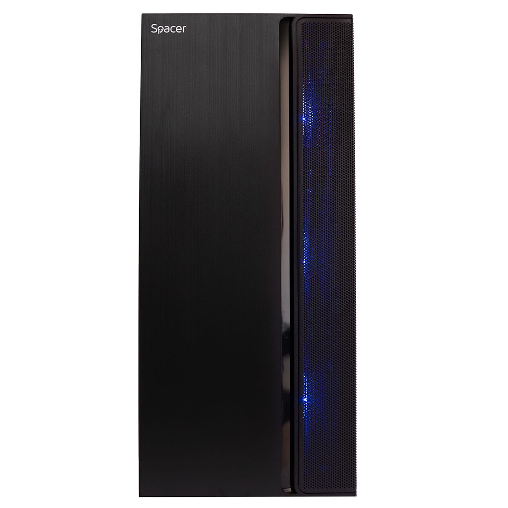 Desktop PC Spacer Dominator, Intel Core i5 -14400F (10 C / 16 T, 2.5 GHz - 4.7 GHz, 20 MB cache, 65 W), 32 GB RAM, 1 TB SSD, AMD Radeon RX 6500 XT 8 GB, Fara sistem de operare