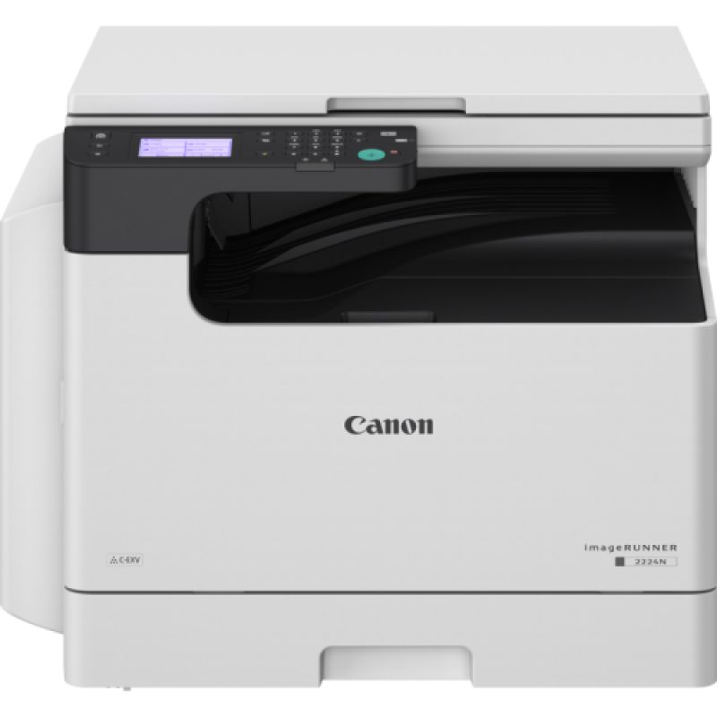 CANON IR2224N II A3 MONO LASER MFP, Format A3, Functii: Print, copy, Scan, Procesor 1.2Ghz, Display 8.9cm, Memorie: 1.5GB ram, Storage: 4GB eMMC, Duplex automat, Capacitate hartie: Standard 350 coli, max. 600 coli, Viteza printare: 24ppm (A4), 11ppm (A3), Rezolutie: 1200 x 1200dpi, Limbaje printare