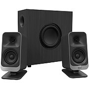 Klipsch ProMedia Lumina 2.1 Gaming Audio System with Subwoofer and LED Lighting Effects Built-in, Black