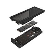 Rack SSD extern Asus ROG Strix Aiolos, ARGB, USB3.2, dual M.2 NVMe PCIe & SATA suport, Negru 90DD02U0-MA9000