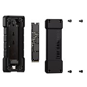 Rack SSD extern TUF Gaming A2 ESD-T1WBLK/G/AS, USB 3.2 Gen 2x2, M.2 PCIe, 20Gbps, IP68, pana la 4TB, Negru, 90DD02X0-M09000