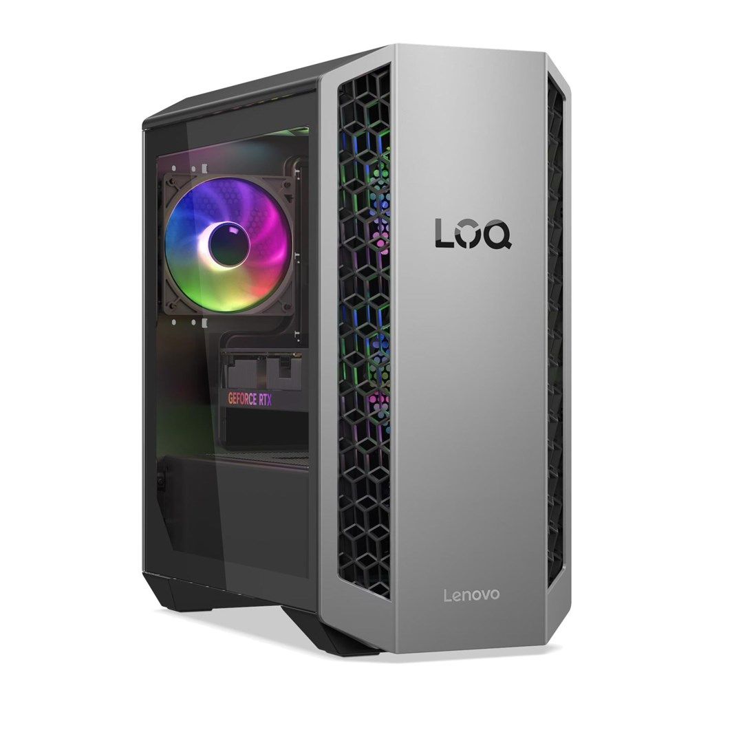 Desktop PC Lenovo LOQ Tower 26ADR10, AMD Ryzen 7 - 8745HX (8 C / 16 T, 3.60 GHz - 5.10 GHz, 32 MB cache, 55 W), 32 GB RAM, 1 TB SSD, Nvidia GeForce RTX 5060 Ti 16 GB, Windows 11