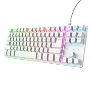 Tastatura mecanica cu fir Trust GXT 872 Xyra TKL, backlight, nr taste 87, alb