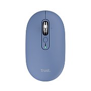 Mouse wireless Trust Seron Hyperscroll, 7 butoane, rezolutie maxima 3200 DPI, albastru