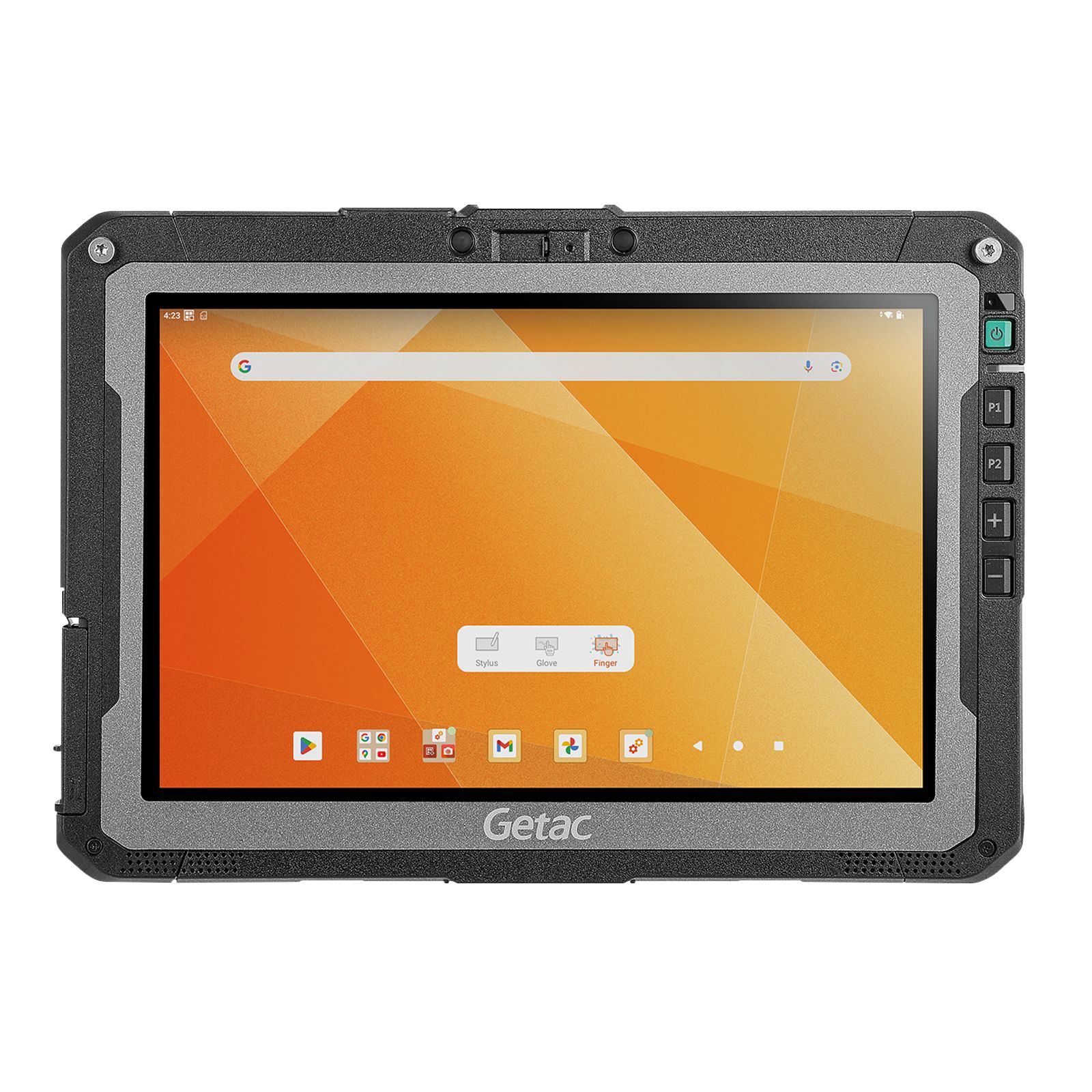 Getac ZX10G2-EX - Qualcomm QCS6490, Webcam + ATEX, Android+8GB RAM+128GB, LED Barcode Reader, SR(WUXGA LCD+TS+Digitizer), USB-C AC Adapter + EU Power Cord, Rear Cam+Standard Batteries, WIFI+BT+GPS