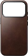 NOMAD Traditional Leather Case - skórzane etui do iPhone 17 Pro kompatybilne z MagSafe  skóra Horween (rustic brown)