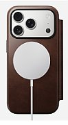 NOMAD Modern Leather Folio - skórzane etui do iPhone 17 Pro kompatybilne z MagSafe  skóra Horween (rustic brown) [go]