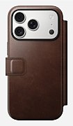 NOMAD Modern Leather Folio - skórzane etui do iPhone 17 Pro kompatybilne z MagSafe  skóra Horween (rustic brown) [go]