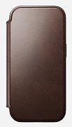NOMAD Modern Leather Folio - skórzane etui do iPhone 17 Pro kompatybilne z MagSafe  skóra Horween (rustic brown) [go]