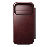 NOMAD Modern Leather Folio - skórzane etui do iPhone 17 Pro kompatybilne z MagSafe  skóra Horween (rustic brown) [go]