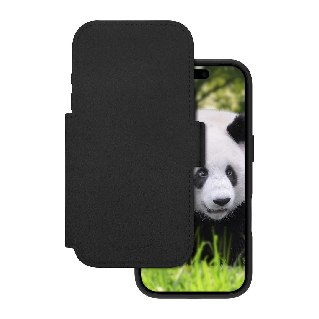 dbramante 1928 Lynge MS - skórzane etui do iPhone 17 Pro kompatybilne z MagSafe (black)