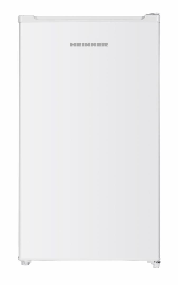 Frigider Heinner HF-HM90INVE++, compresor Inverter, capacitate totala: 90L, clasa energetica: E, control mecanic cu termostat ajustabil, lumina LED, 1 raft de sticla, compartiment pentru fructe si legume, usa reversibila, dimensiuni (LxAxI): 47.5 x 44.5 x 85  cm, culoare: Alb