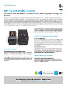 Zebra Desktopdrucker ZD411d 300 dpi USB Ethernet