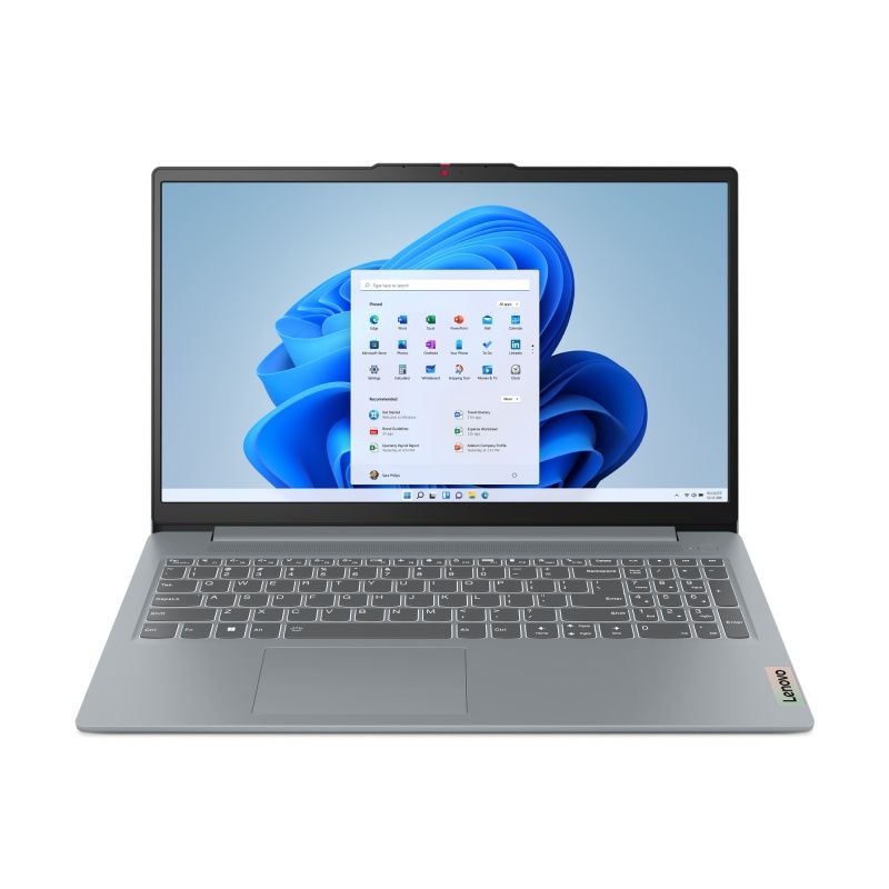 Laptop Lenovo IdeaPad Slim 3 15AMN8, 15.6 inch 1920 x 1080, AMD Ryzen 5 40 (4 C / 8 T, 2.4 GHz - 4.1 GHz, 4 MB cache, 15 W), 8 GB DDR5, 512 GB SSD, AMD Radeon Graphics, Fara sistem de operare, Tastatura English, Gri