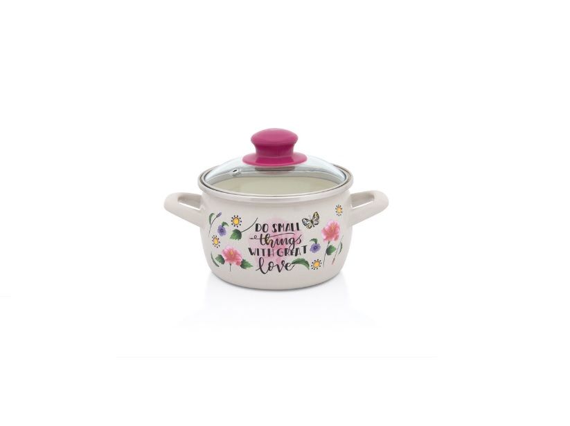 Oala 4.2l cu capac din sticla Spring Metalacemail/20cm/4.2l