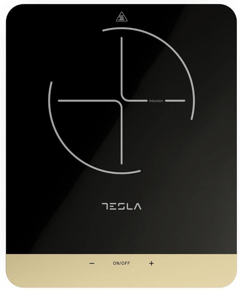 Plita portabila cu inductie Tesla IC401B, 2000W25x25cm, 8 niveluri putere, Negru