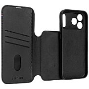 Decoded Leather Detachable Wallet - skórzana obudowa ochronna do iPhone 17 Pro Max kompatybilna z MagSafe (black)
