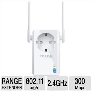 Wireless Range Extender Tp-link, N300, Wall Plugged, 2.4GHz, 2 antene interne, 1 port LAN/WAN, Range extender button / Range extender mode_2