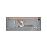Plafoniera LED CCT cu ventilator Osram Nordes cu Telecomanda, 38W, 1900lm, lumina alba si color (3000-6500K), dimabila, IP20, max 5580 m³/h, timer 1h-4h-8h Lemn