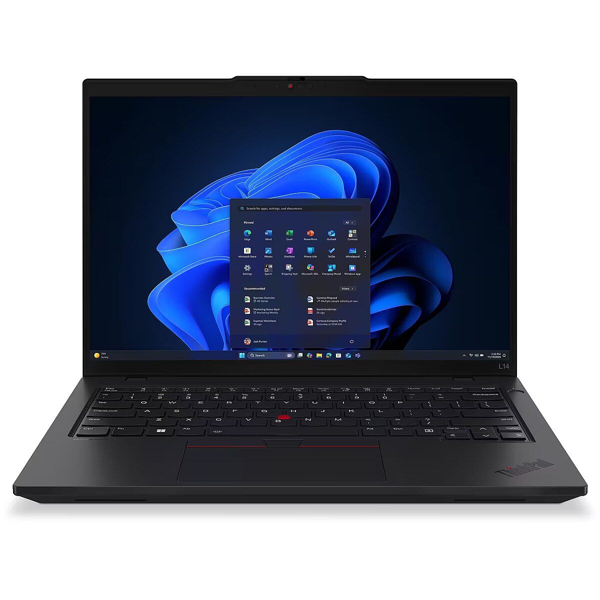 Laptop Lenovo ThinkPad L14 Gen 6 21S8002UPB, 14 inch 1920 x 1200, AMD Ryzen 7 250 (8 C / 16 T, 3.3 GHZ - 5.1 GHz, 8 MB + 16 MB cache, 15 W), 16 GB DDR5, 512 GB SSD, Intel Graphics, Windows 11 Pro