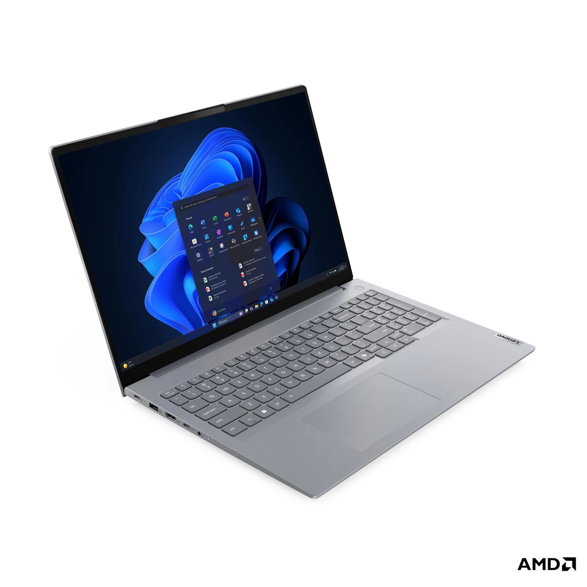 Laptop Lenovo ThinkBook 16 G9 AHP 21UT000GMX, 16 inch 1920 x 1200, AMD Ryzen 7 250 (8 C / 16 T, 3.3 GHZ - 5.1 GHz, 8 MB + 16 MB cache), 32 GB DDR5, 512 GB SSD, AMD Radeon Graphics, Windows 11 Pro, Tastatura Nordic