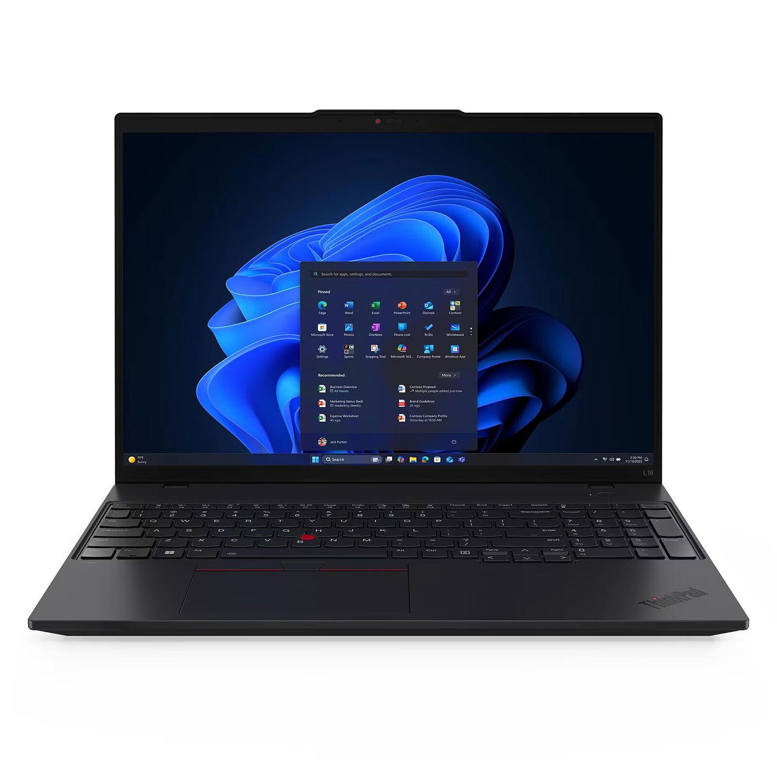 Laptop Lenovo ThinkPad L16 Gen 2 21SC0008CK, 16 inch 1920 x 1200, AMD 215 (6 C / 12 T, 3.2 GHz - 4.7 GHz, 6 MB + 16 MB cache), 16 GB DDR5, 512 GB SSD, AMD Radeon Graphics, Windows 11 Pro