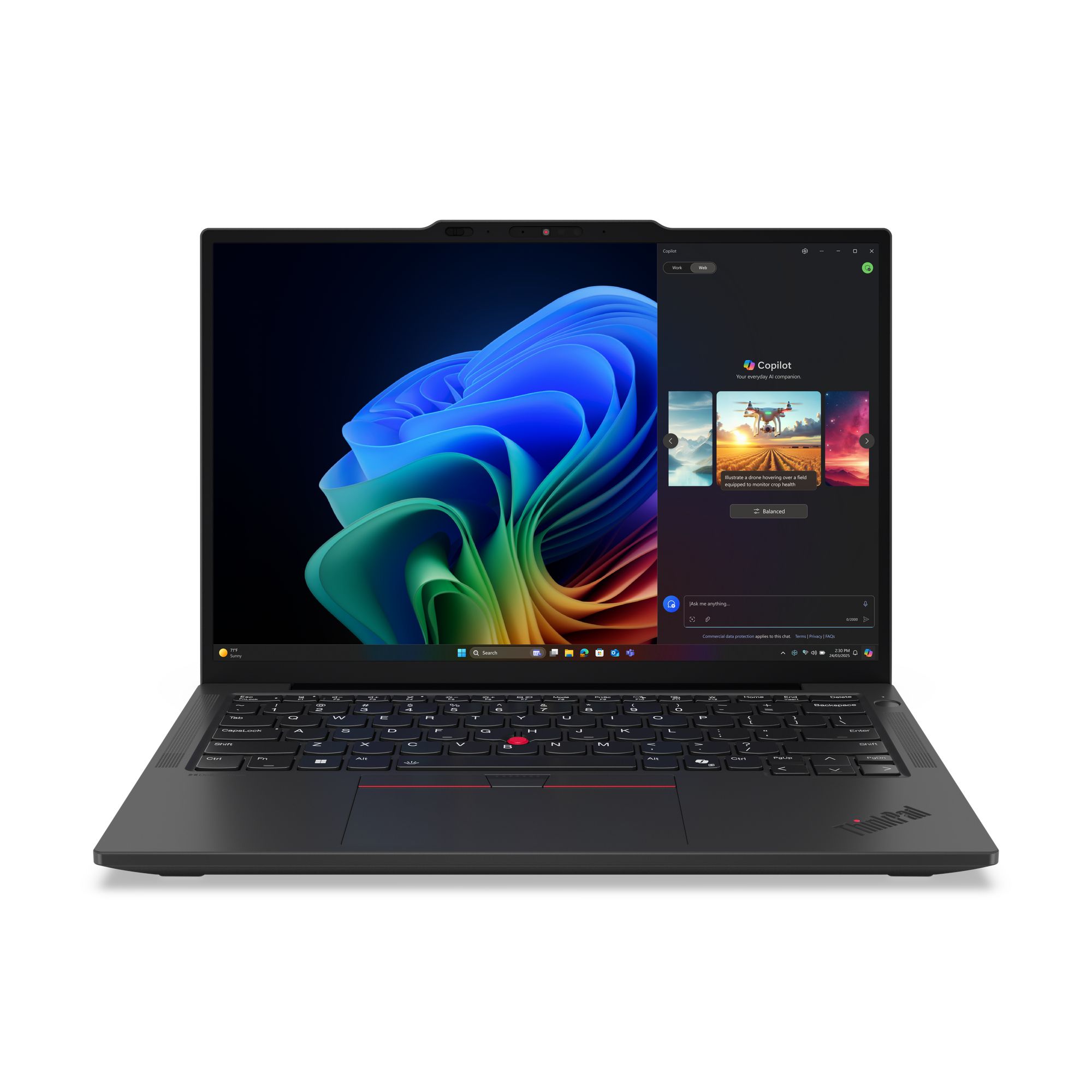 Laptop Lenovo ThinkPad X13 Gen 6 21RM002NGE, 13.3 inch 1920 x 1200, AMD AI 5 340 (6 C / 12 T, 2.0 GHz - 4.8 GHz, 6 MB + 16 MB cache, 28 W), 32 GB LPDDR5X, 1 TB SSD, AMD Radeon Graphics, Windows 11 Pro