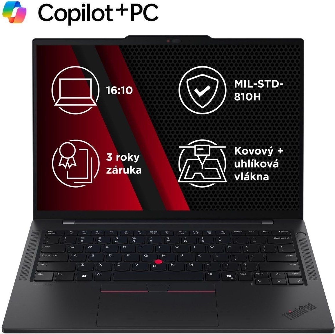 Laptop Lenovo ThinkPad T14s Gen 6 21QX00GUCK, 14 inch 1920 x 1200, Intel 258V (8 C / 8 T, 2.2 GHz - 4.8 GHz, 12 MB cache, 37 W), 32 GB LPDDR5X, 1 TB SSD, Intel Graphics, Windows 11 Pro
