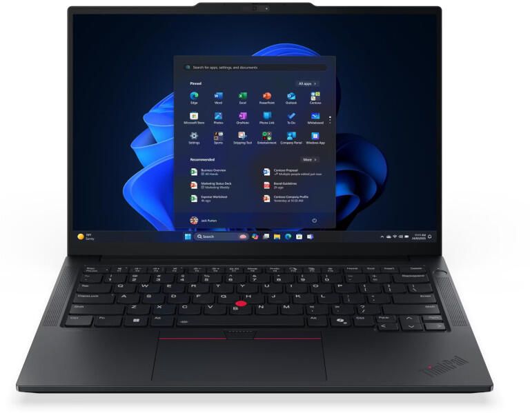Laptop Lenovo ThinkPad E14 Gen 7 21T00024HV, 14 inch 1920 x 1200, AMD Ryzen 7 250 (8 C / 16 T, 3.3 GHZ - 5.1 GHz, 8 MB + 16 MB cache), 16 GB DDR5, 512 GB SSD, AMD Radeon Graphics, Windows 11 Pro