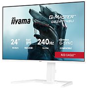 iiyama GB2471HSU-W1 Monitor de gaming G-Master 23,8  IPS FHD 240Hz 2xHDMI DP USB-C Adaptive G-SYNC alb