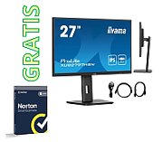 iiyama XCB3497WQSNP-B1 Monitor ProLite 34  IPS UW Curbat HAS + Norton Small Business 250G