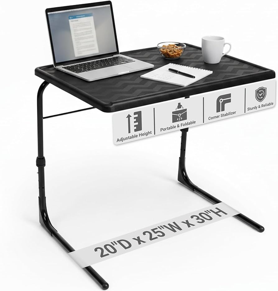 Desk/table with adjustable height Unique LAPTOP DESK black