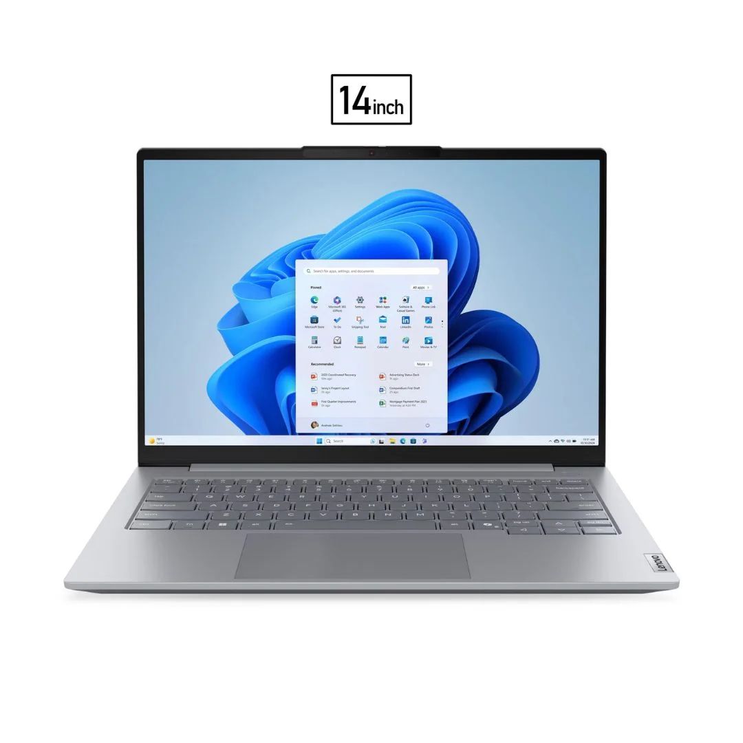 Laptop Lenovo ThinkBook 14 G8 IAL 21SJ0093RI, 14 inch 1920x1200, Intel 225U (12 C / 14 T, N/A - 4.8 GHz, 12 MB Intel® Smart Cache cache, 15 W), 16 GB DDR5, 512 GB SSD, Intel Graphics, Free DOS, Tastatura English (EU), Arctic Grey