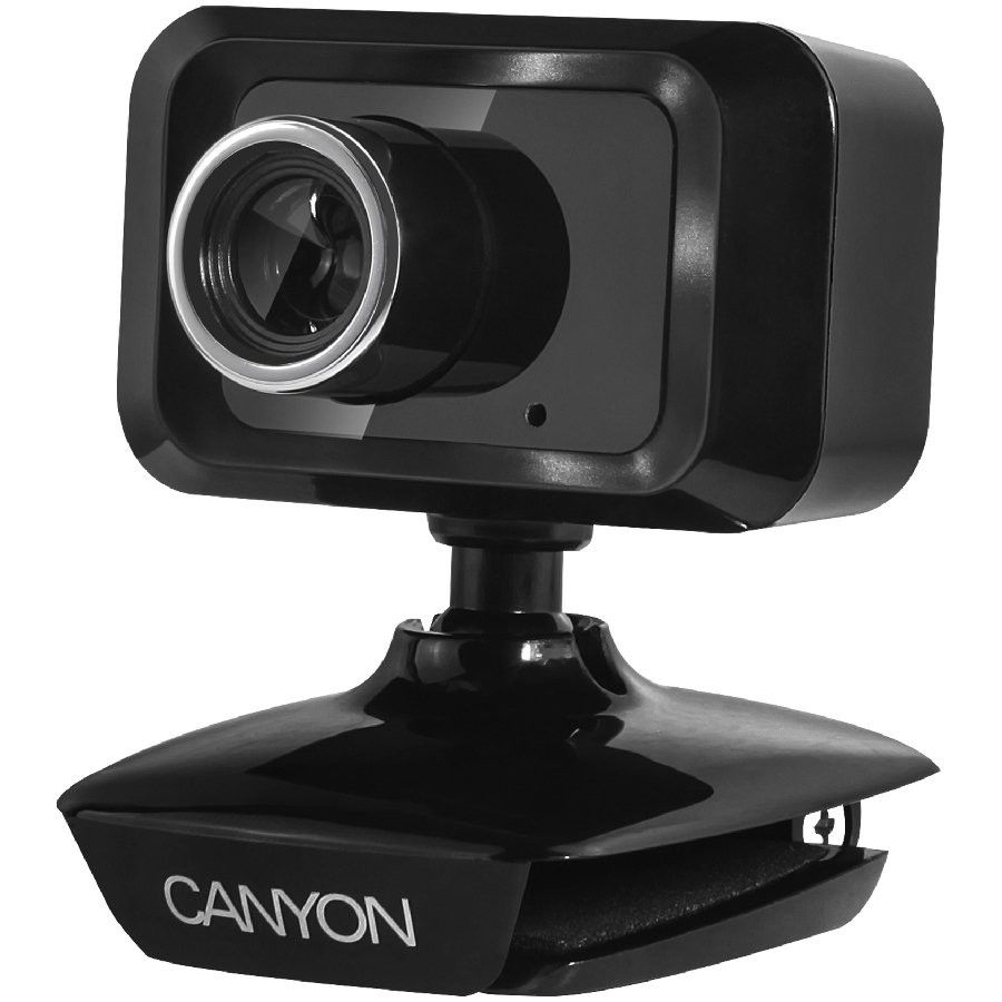 CANYON C1 Enhanced 1.3 Megapixels resolution webcam with USB2.0 connector, viewing angle 40°, cable length 1.25m, Black, 49.9x46.5x55.4mm, 0.065kg_1