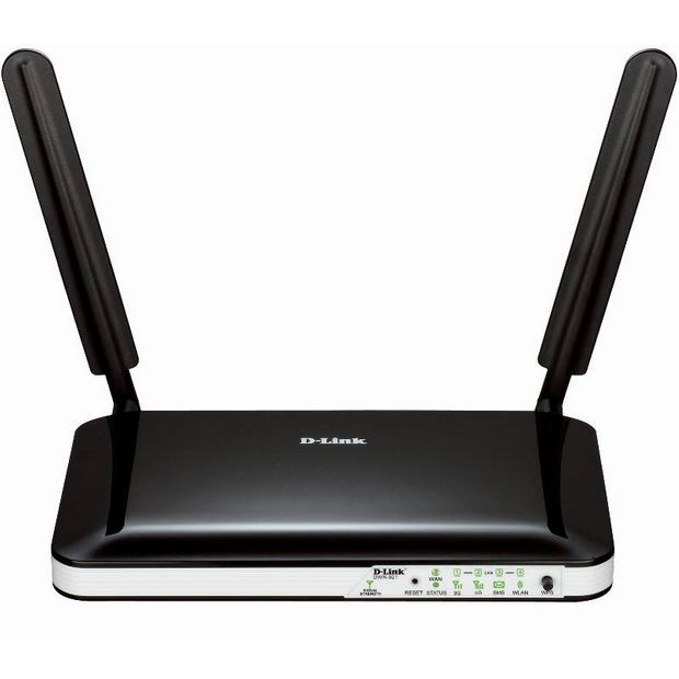 Router Wireless D-Link DWR-921, 1xWAN 10/100, 4xLAN 10/100, 2 antene externe detasabile, 4G/3G_3